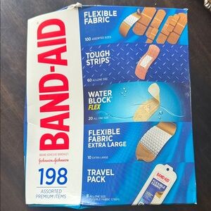 Assorted Adhesive Bandages Travel Pack - Beige 198 pieces NEW
